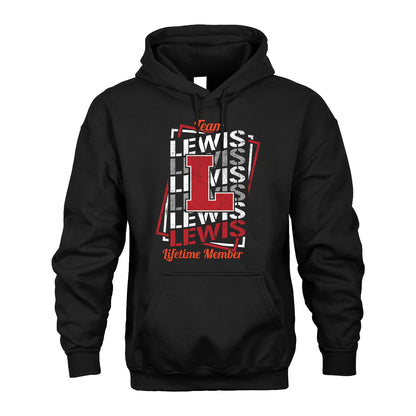 Team Your Name Lifetime Member Sporty Shirt LEWIS M1-25
