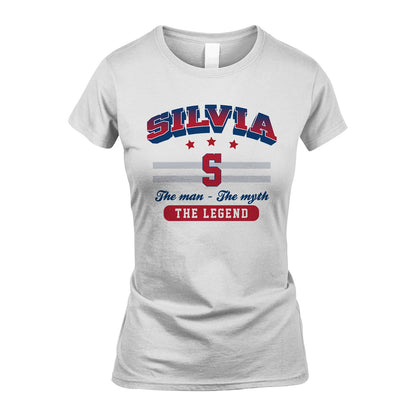 The Man The Myth The Legend With Your Name Shirt SILVIA M1-35