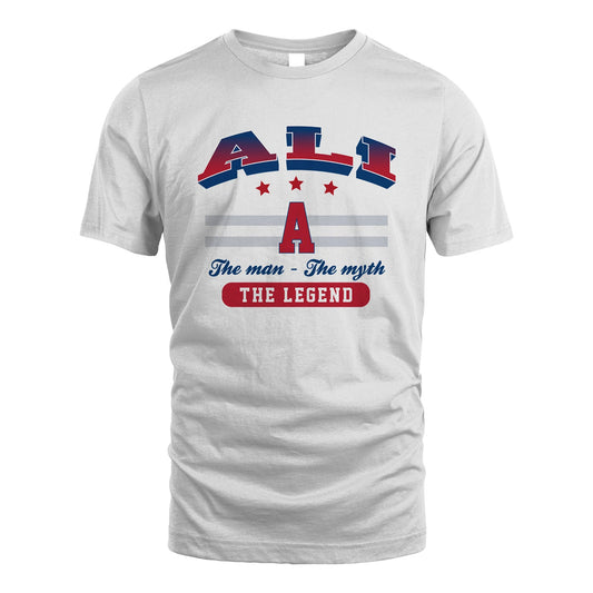 The Man The Myth The Legend With Your Name Shirt ALI M1-35