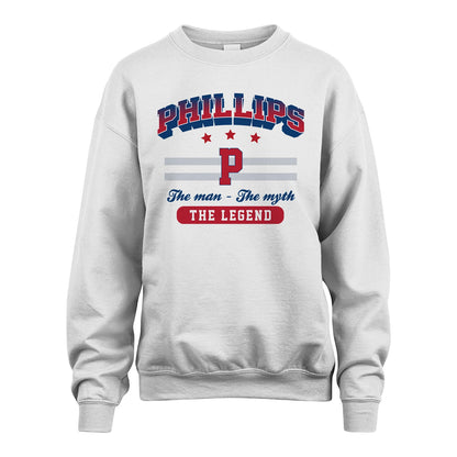 The Man The Myth The Legend With Your Name Shirt PHILLIPS M1-35