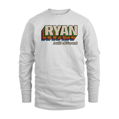 Your Name Built Different Retro Shirt RYAN M1-26