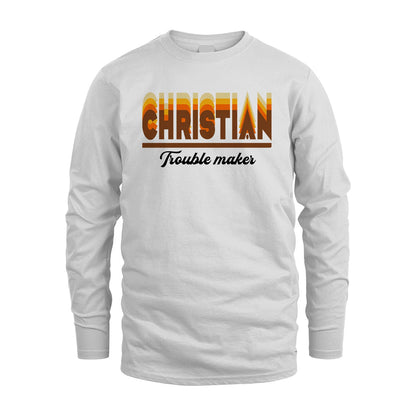Your Name Trouble Maker Funny Shirt CHRISTIAN M1-34