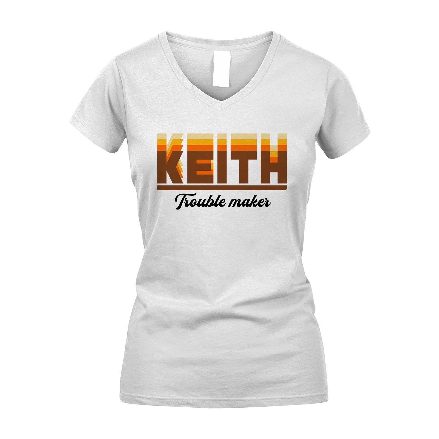 Your Name Trouble Maker Funny Shirt KEITH M1-34