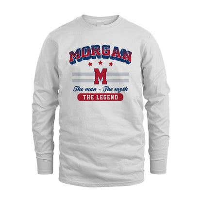 The Man The Myth The Legend With Your Name Shirt MORGAN M1-35