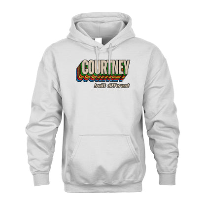 Your Name Built Different Retro Shirt COURTNEY M1-26