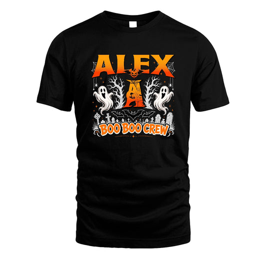 Boo Boo Crew Halloween Custom Name Shirt ALEX M1-28