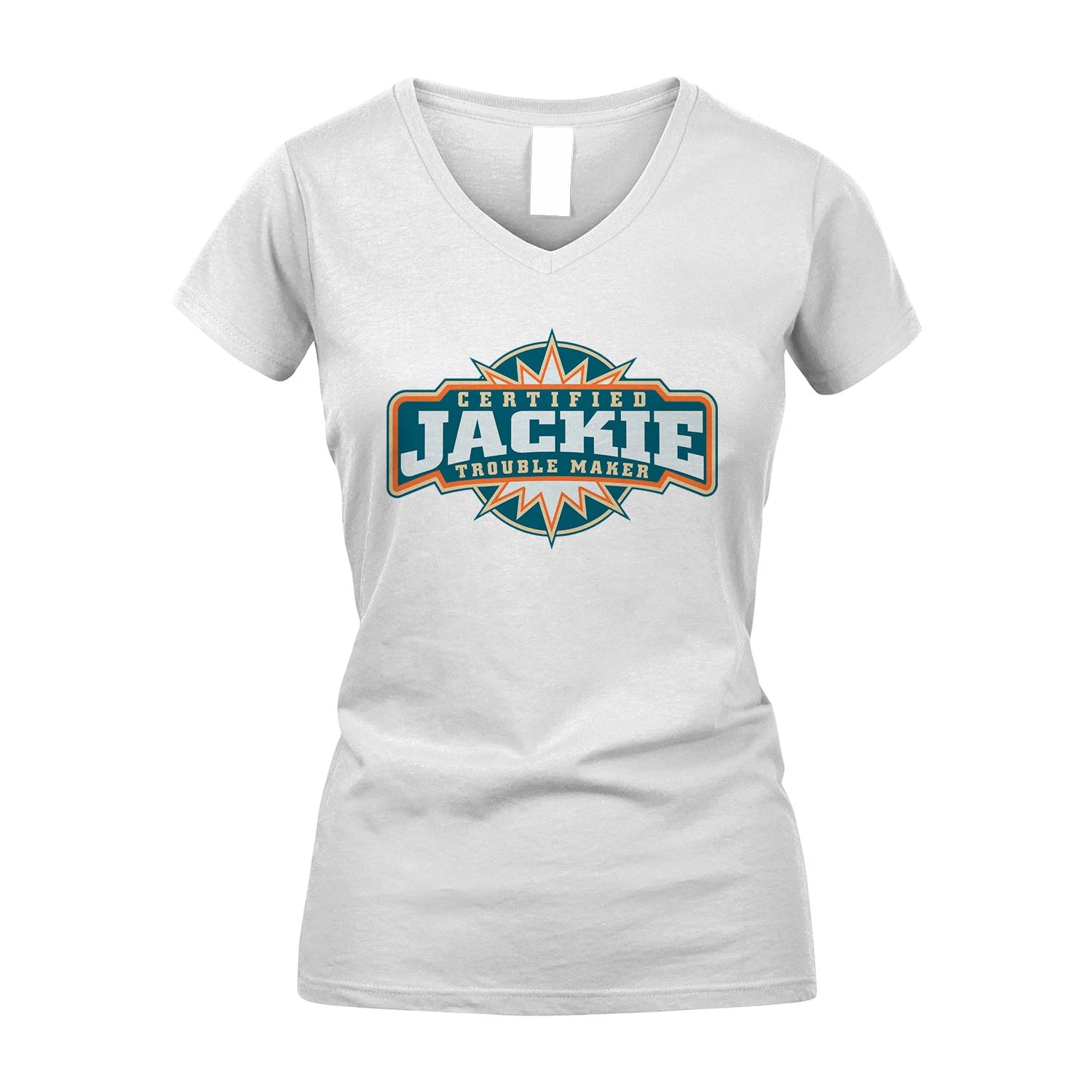 Certified Your Name Trouble Maker Shirt JACKIE M1-36