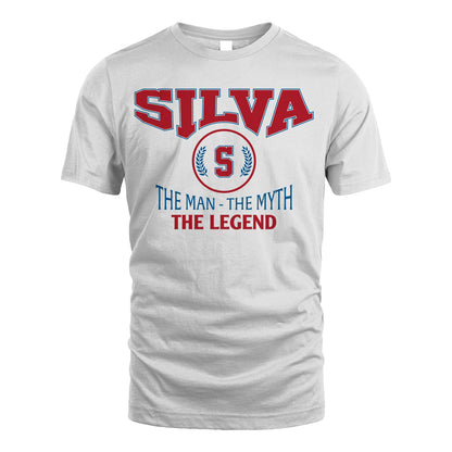 The Man The Myth The Legend Jet Style Shirt SILVA M1-9