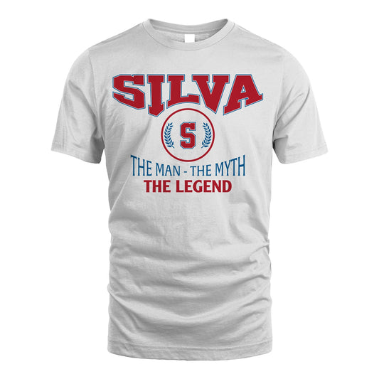 The Man The Myth The Legend Jet Style Shirt SILVA M1-9