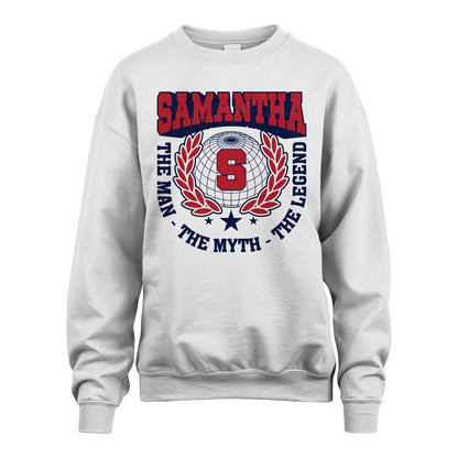 The Man The Myth The Legend Logo Shirt SAMANTHA M1-30