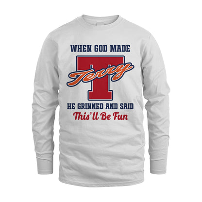God Made Your Name Custom Shirt TERRY M1-16