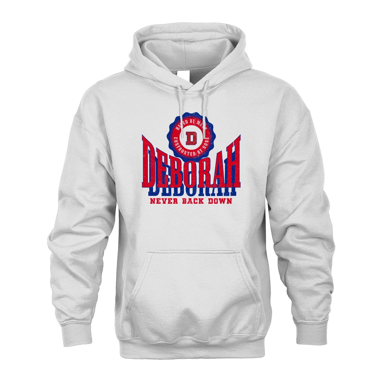Your Name Never Back Down Shirt DEBORAH M1-33