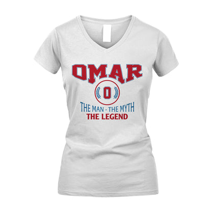 The Man The Myth The Legend Jet Style Shirt OMAR M1-9