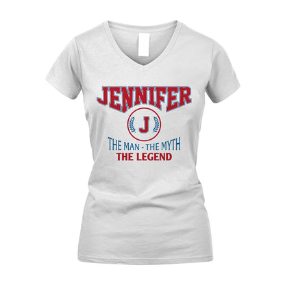 The Man The Myth The Legend Jet Style Shirt JENNIFER M1-9