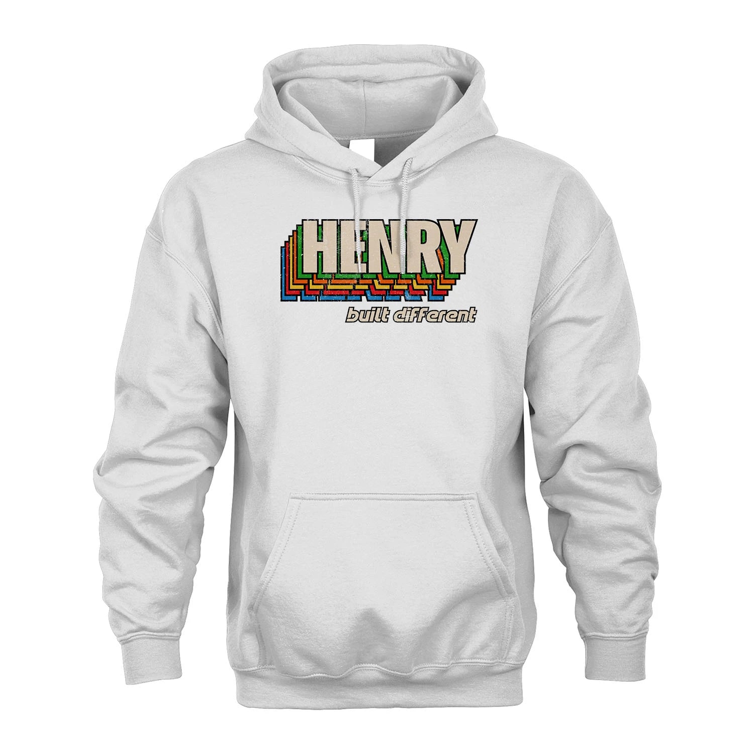 Your Name Built Different Retro Shirt HENRY M1-26