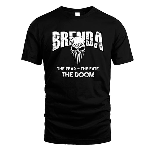 The Fear The Fate The Doom Skull Shirt BRENDA M1-39