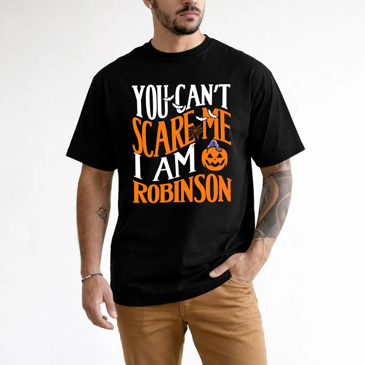 You Can't Scare Me I Am Funny Halloween Shirt ROBINSON M1-45