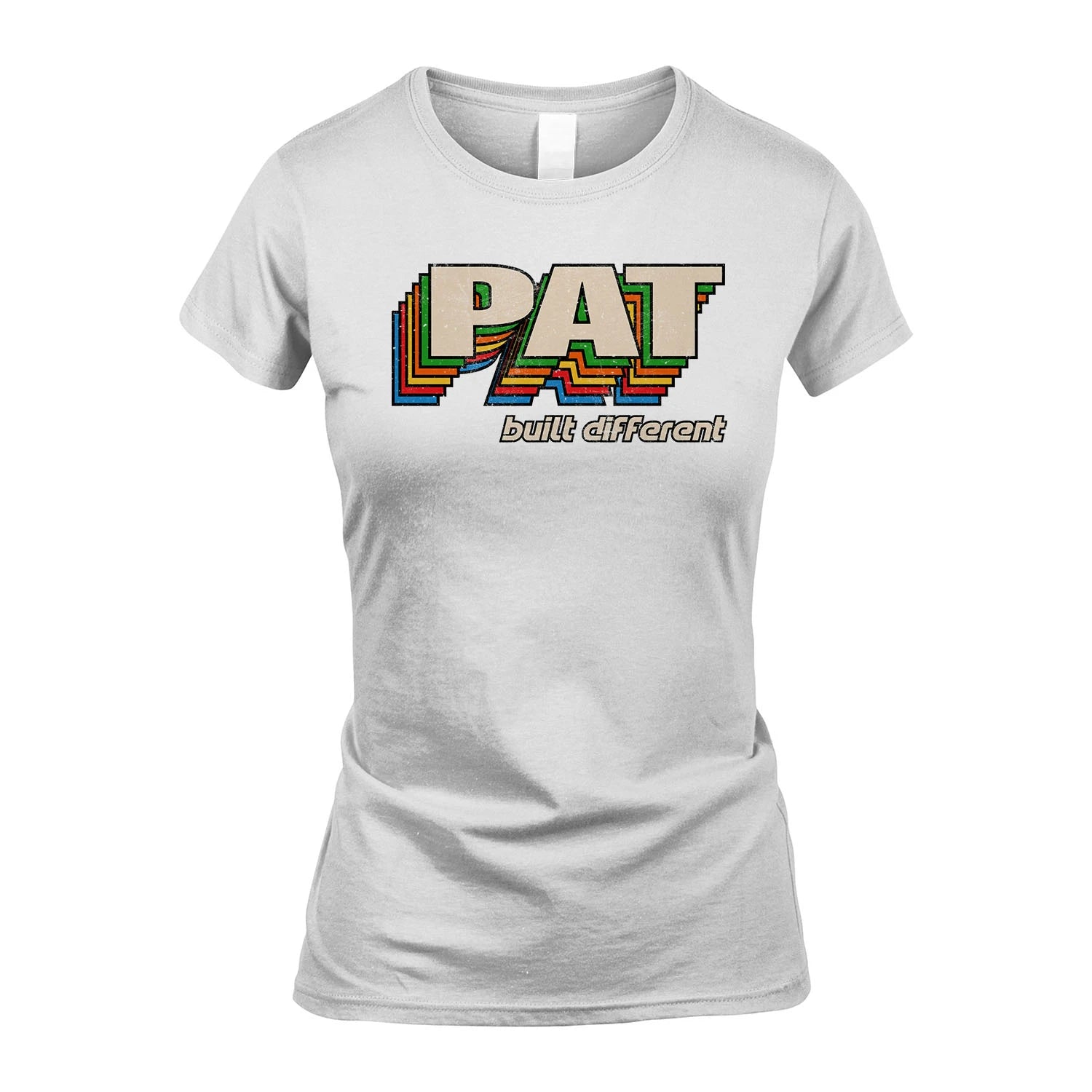 Your Name Built Different Retro Shirt PAT M1-26