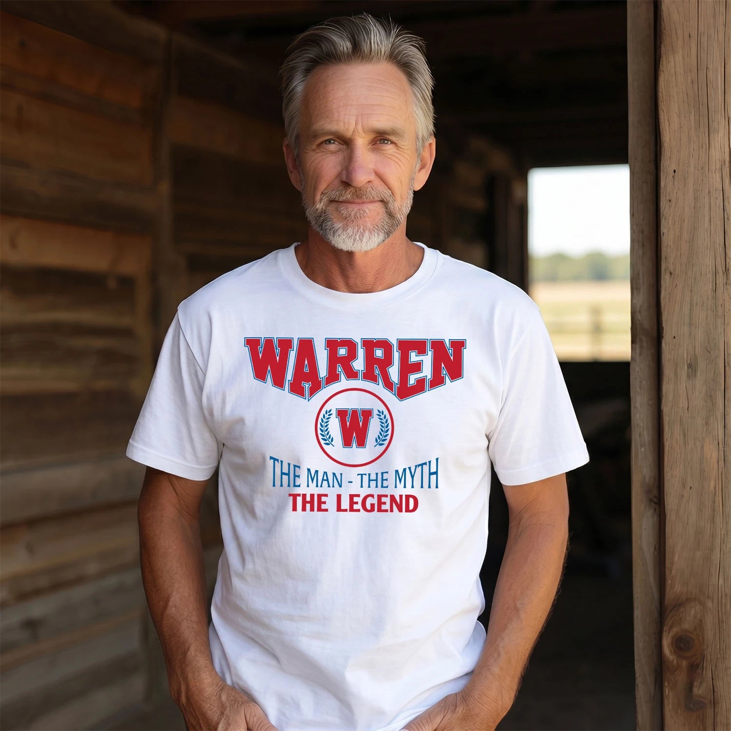 The Man The Myth The Legend Jet Style Shirt WARREN M1-9