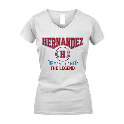 The Man The Myth The Legend Jet Style Shirt HERNANDEZ M1-9