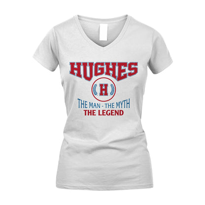 The Man The Myth The Legend Jet Style Shirt HUGHES M1-9
