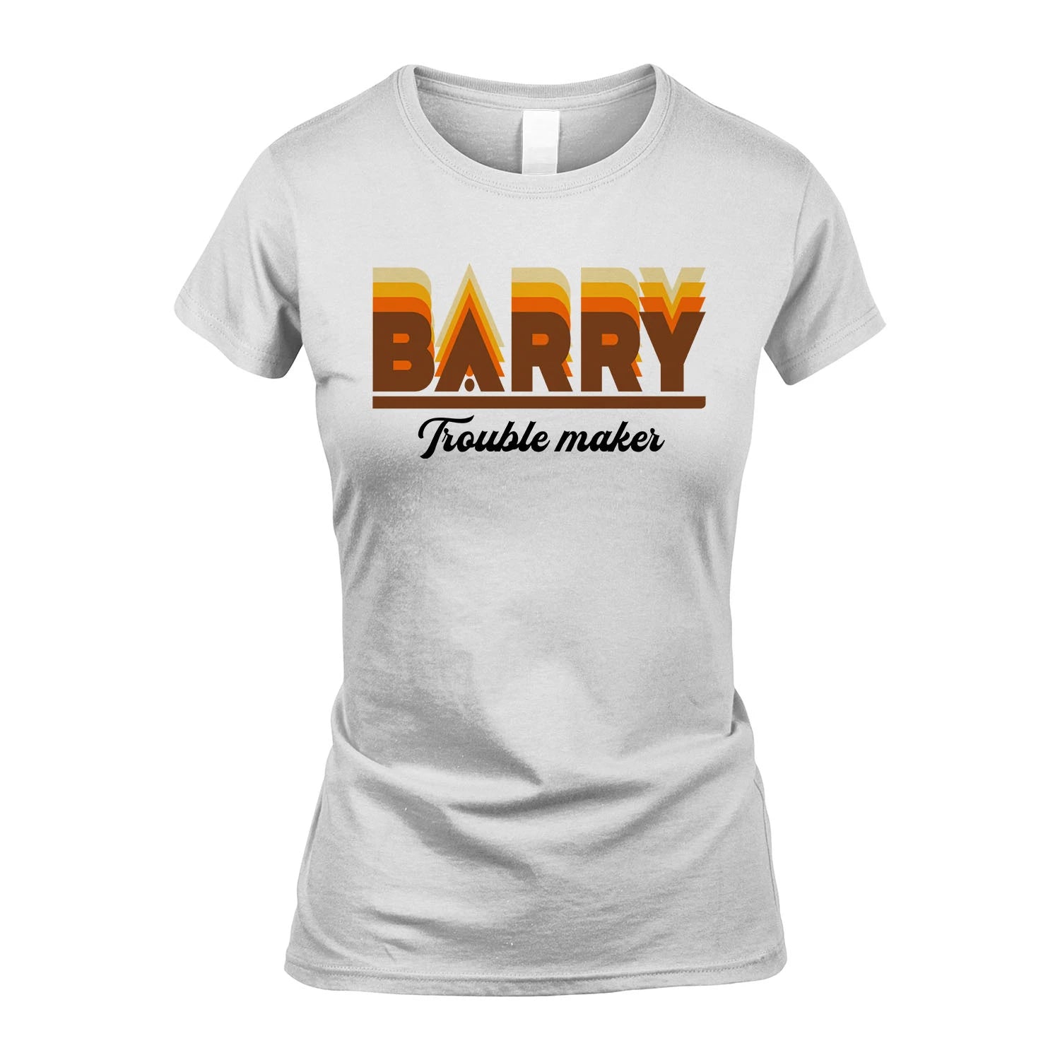 Your Name Trouble Maker Funny Shirt BARRY M1-34