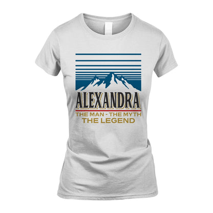 The Man The Myth The Legend Vintage Mountain Shirt ALEXANDRA M1-19