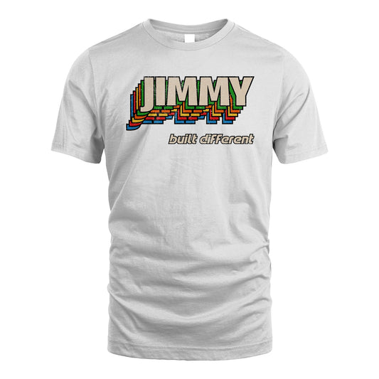 Your Name Built Different Retro Shirt JIMMY M1-26