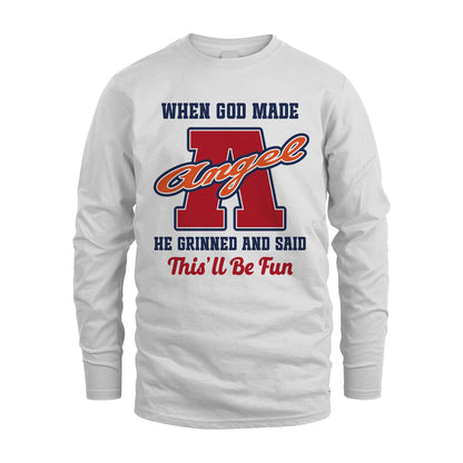 God Made Your Name Custom Shirt ANGEL M1-16