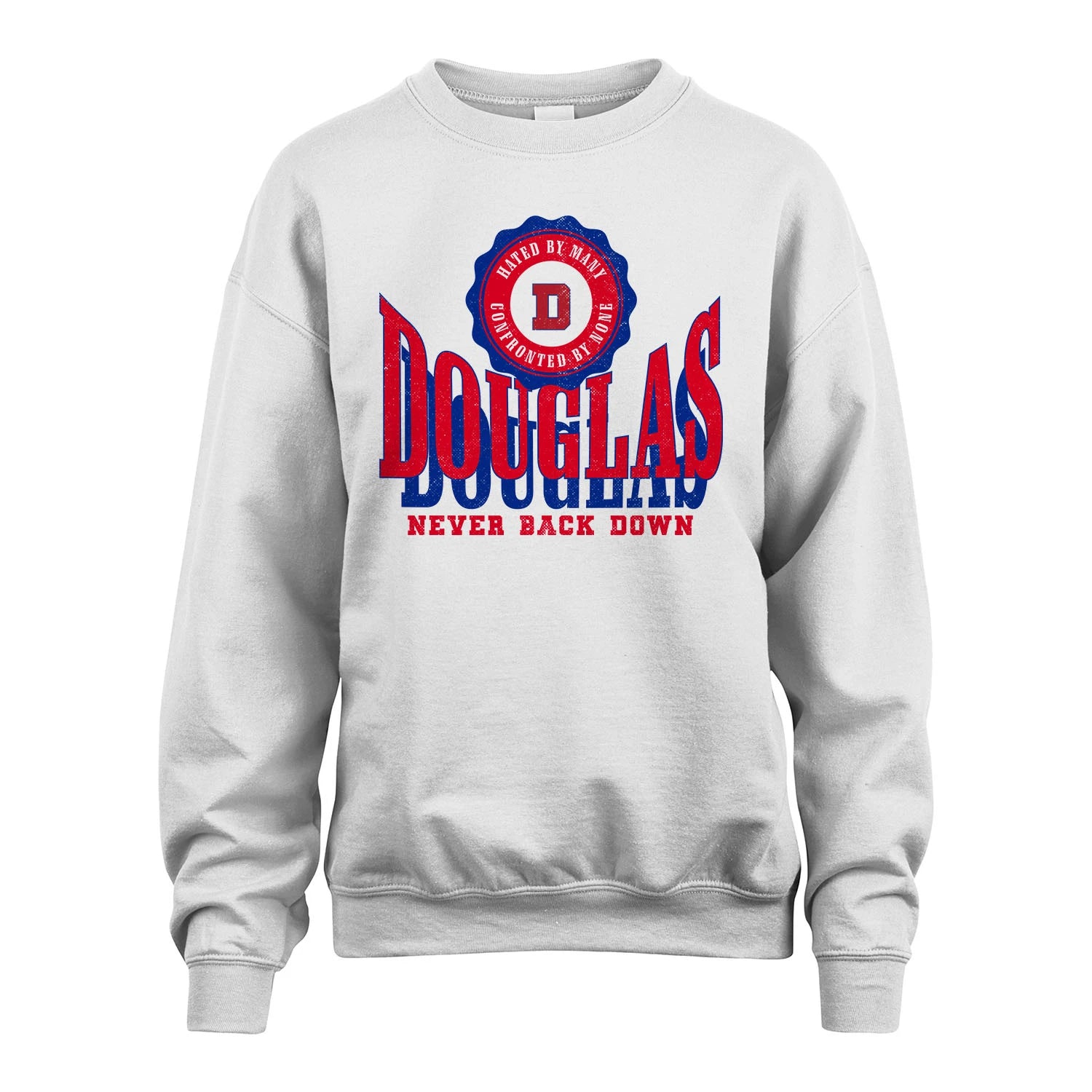 Your Name Never Back Down Shirt DOUGLAS M1-33