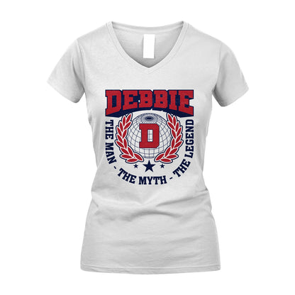 The Man The Myth The Legend Logo Shirt DEBBIE M1-30