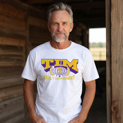 Your Name Built Different Sporty Shirt TIM M1-32