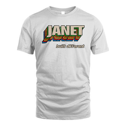 Your Name Built Different Retro Shirt JANET M1-26