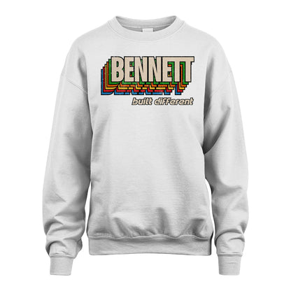 Your Name Built Different Retro Shirt BENNETT M1-26