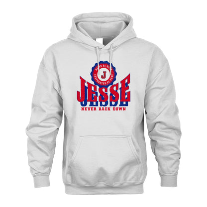 Your Name Never Back Down Shirt JESSE M1-33