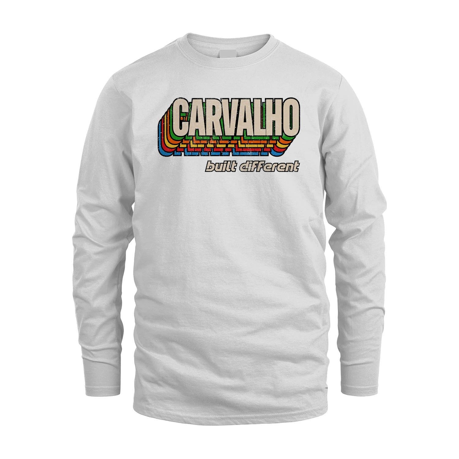 Your Name Built Different Retro Shirt CARVALHO M1-26