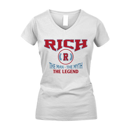 The Man The Myth The Legend Jet Style Shirt RICH M1-9