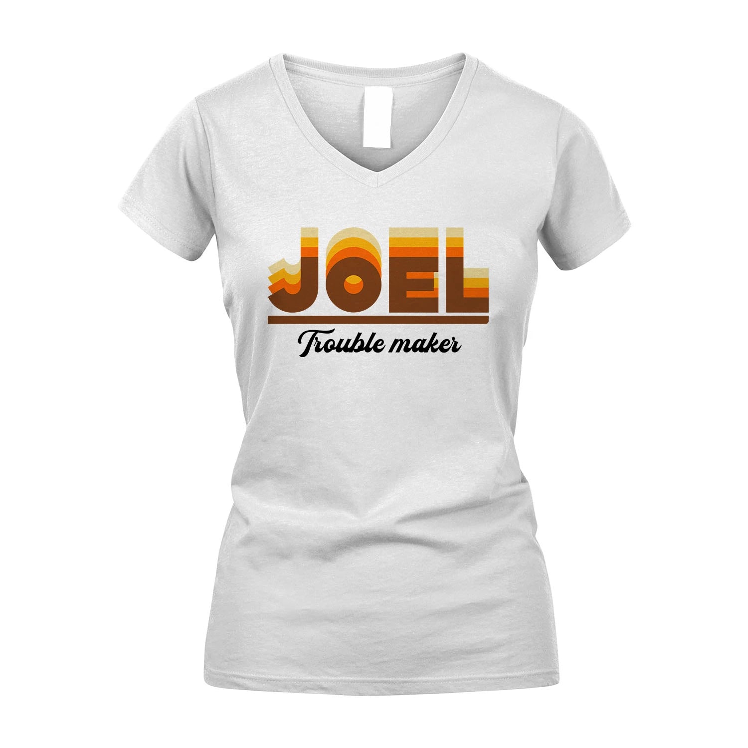 Your Name Trouble Maker Funny Shirt JOEL M1-34