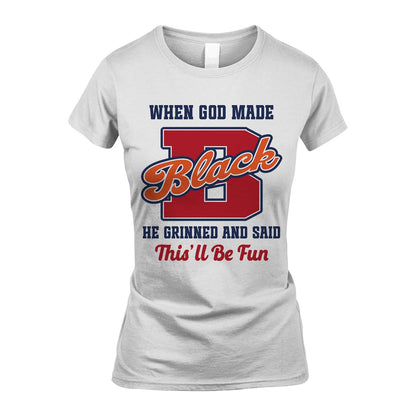 God Made Your Name Custom Shirt BLACK M1-16