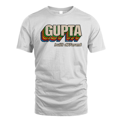 Your Name Built Different Retro Shirt GUPTA M1-26