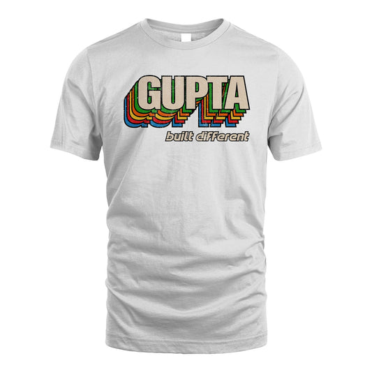 Your Name Built Different Retro Shirt GUPTA M1-26