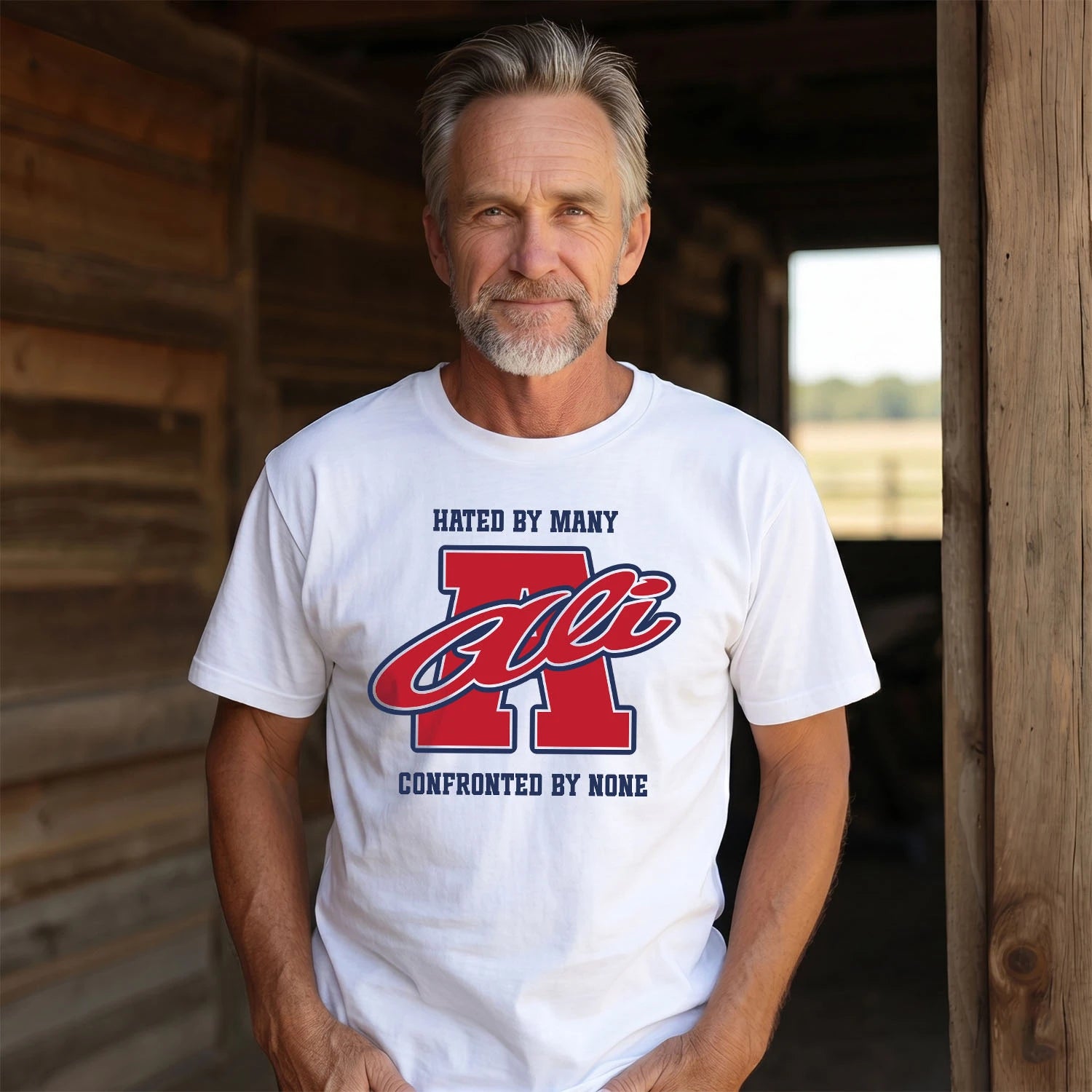Hated By Many Confronted By None Personalized Name Shirt ALI M1-8