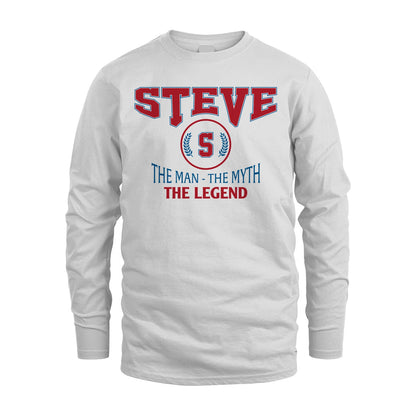 The Man The Myth The Legend Jet Style Shirt STEVE M1-9