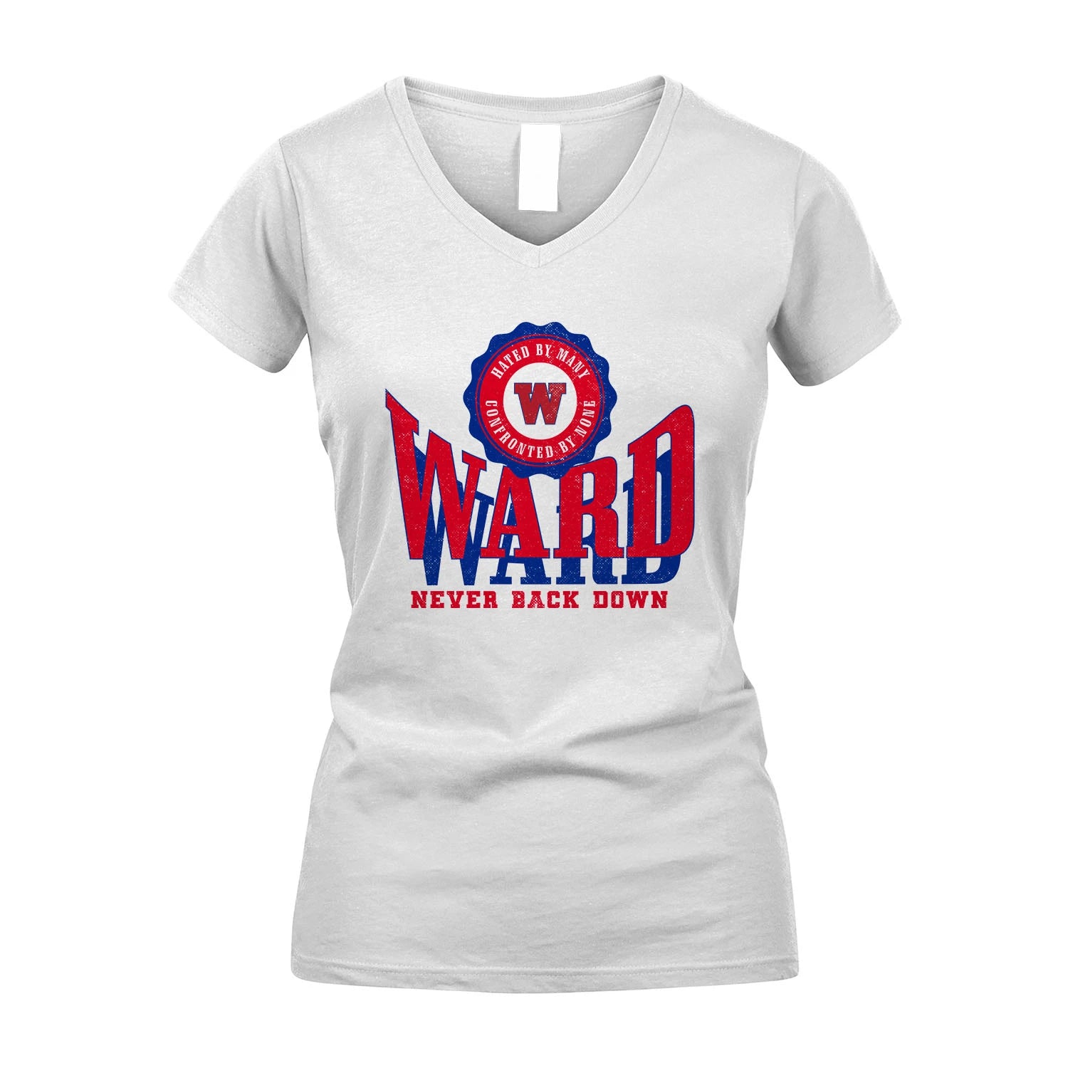 Your Name Never Back Down Shirt WARD M1-33