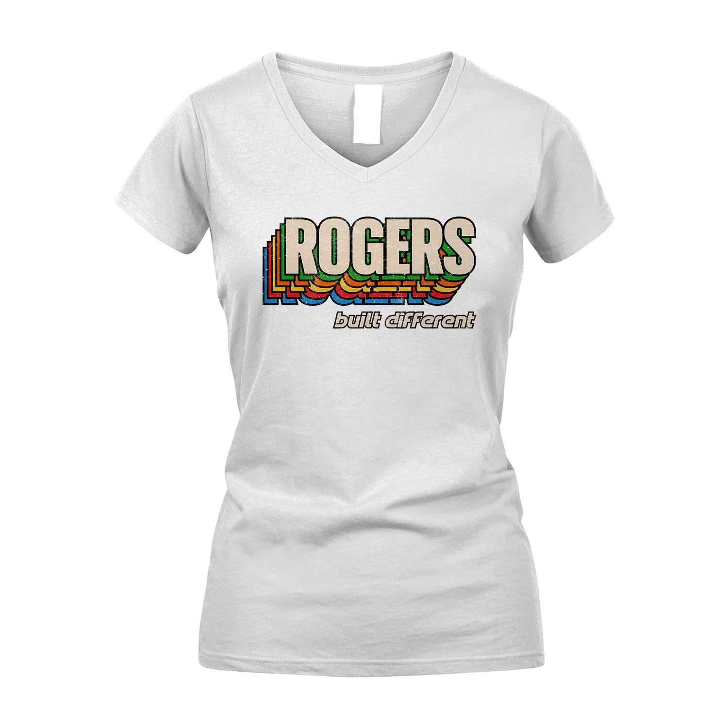 Your Name Built Different Retro Shirt ROGERS M1-26