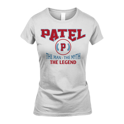 The Man The Myth The Legend Jet Style Shirt PATEL M1-9