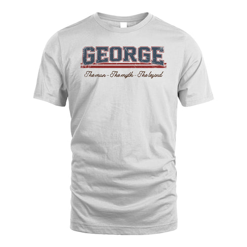 The Man The Myth The Legend Vintage Shirt GEORGE M1-6