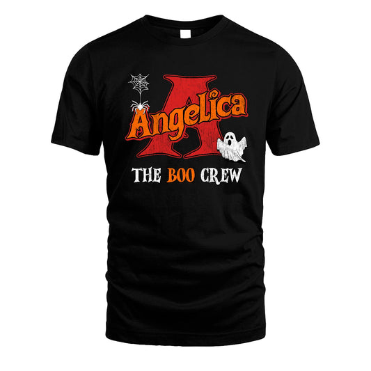The Boo Crew Halloween Custom Name Shirt ANGELICA M1-22