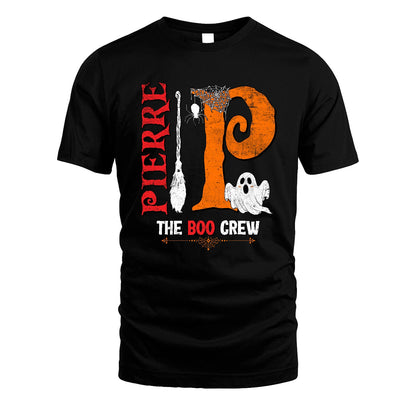 The Boo Crew Halloween With Your Name Shirt PIERRE M1-23