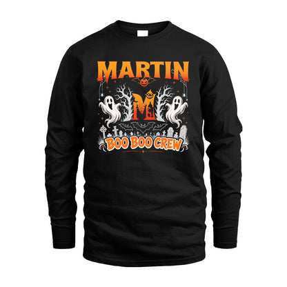 Boo Boo Crew Halloween Custom Name Shirt MARTIN M1-28